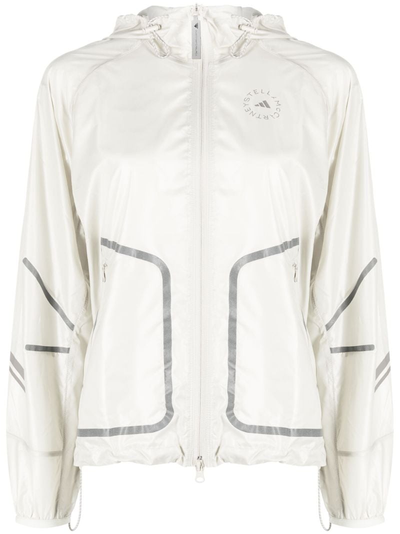 White Truepace Packable Running Jacket