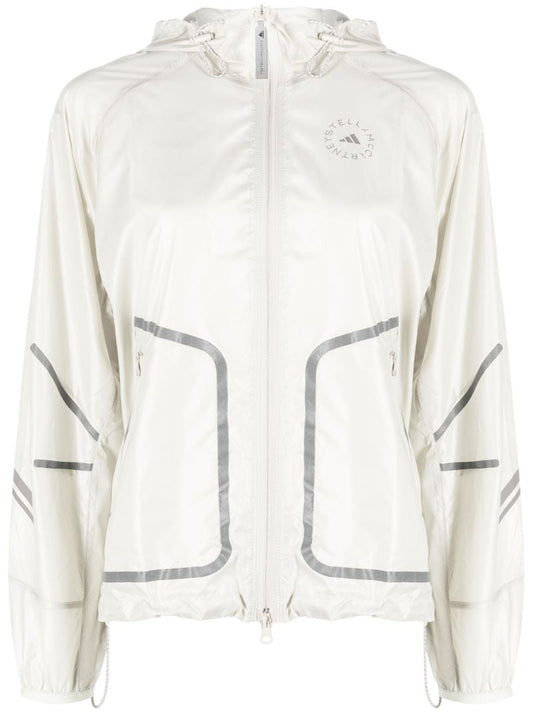 White Truepace Packable Running Jacket