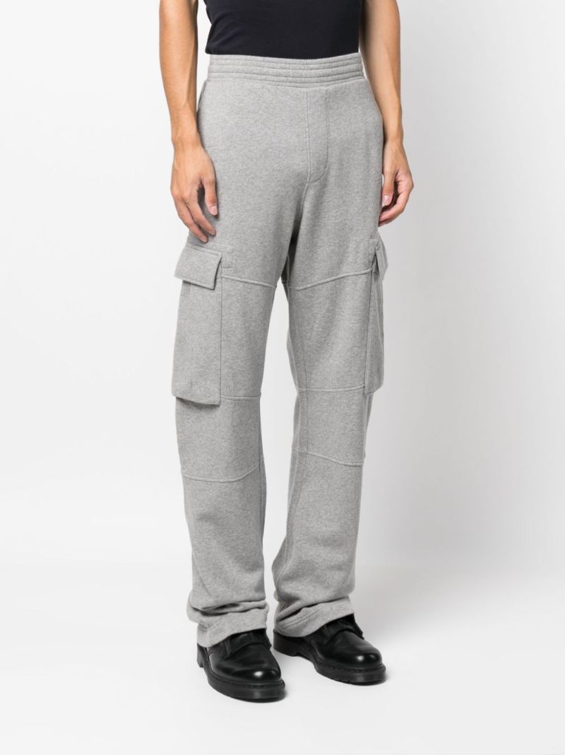 Grey Cotton Cargo Pants
