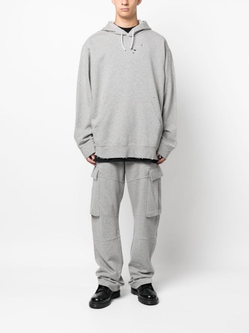 Grey Cotton Cargo Pants