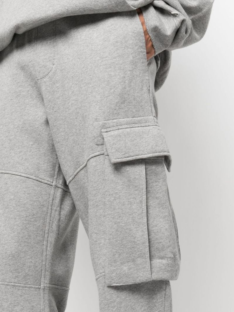 Grey Cotton Cargo Pants