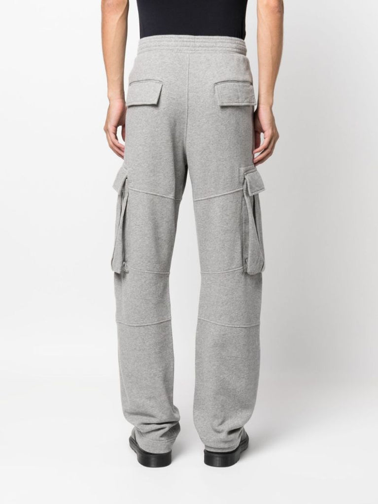 Grey Cotton Cargo Pants