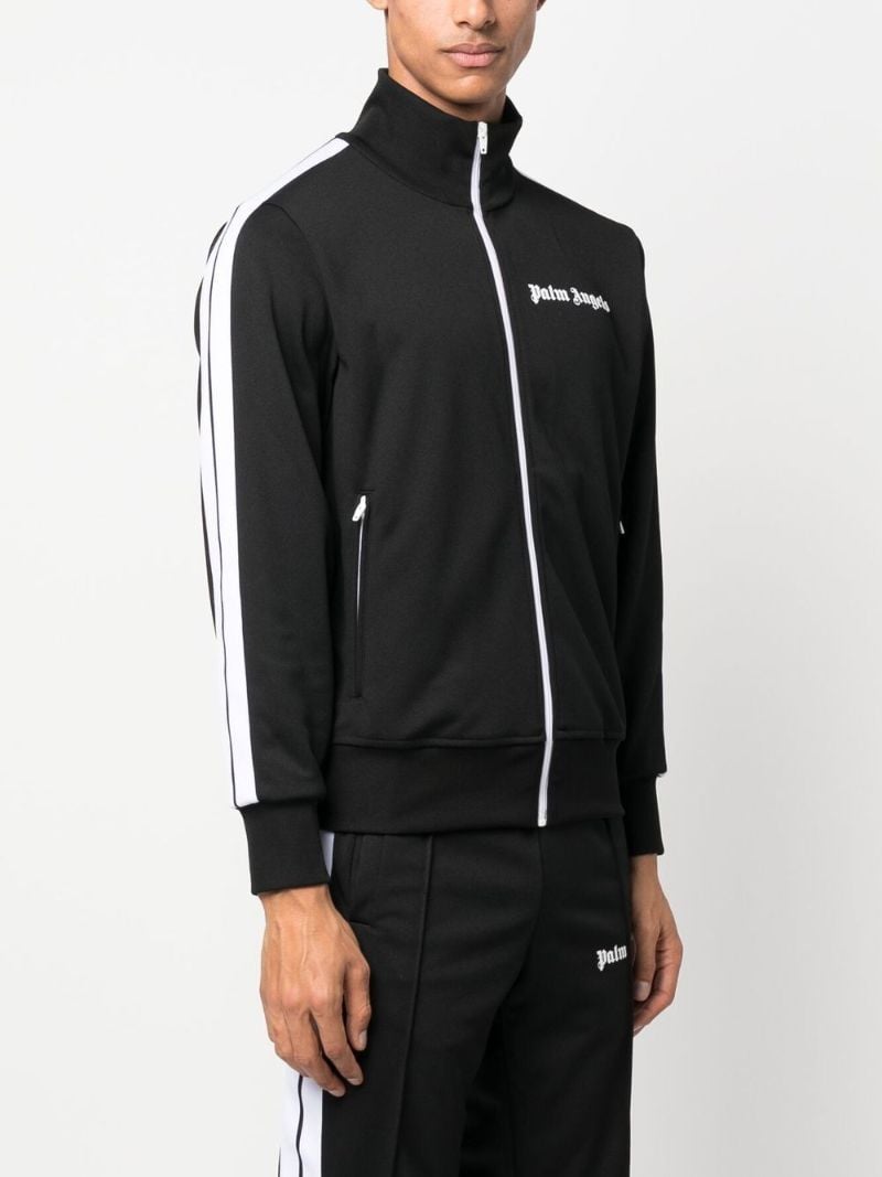 Black Logo Print Track Jacket
