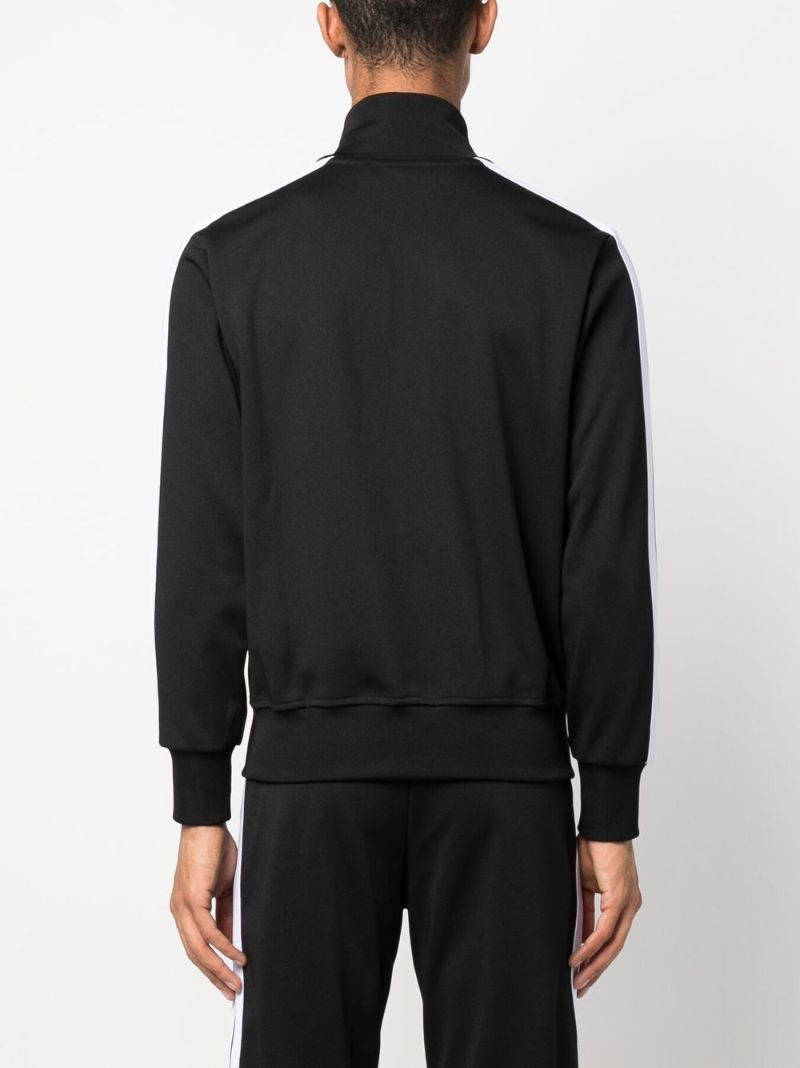 Black Logo Print Track Jacket