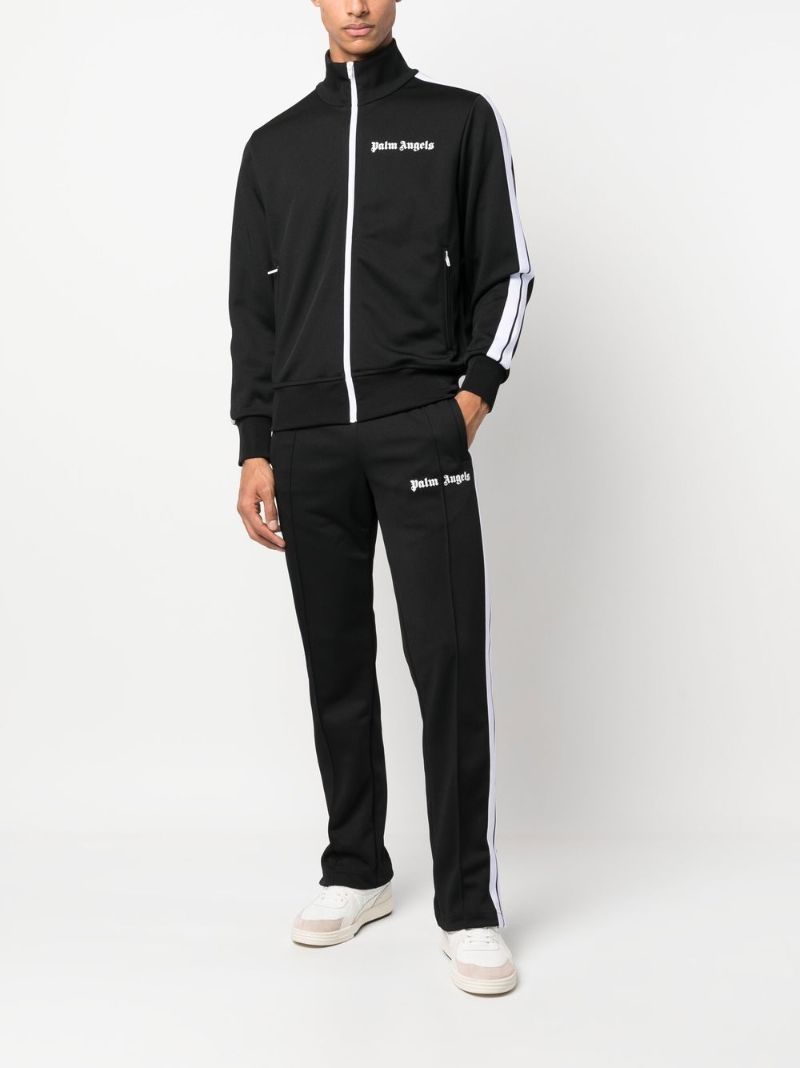 Black Logo Print Track Jacket