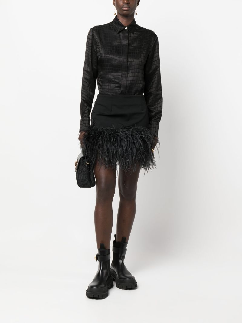 Black Croc-devorÃ_x0083_Â© Long Sleeve Shirt