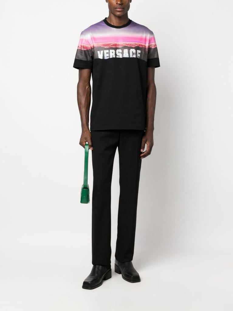 Black Versace Hills Cotton T-shirt