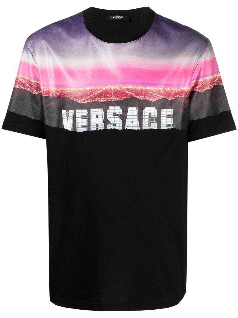 Black Versace Hills Cotton T-shirt