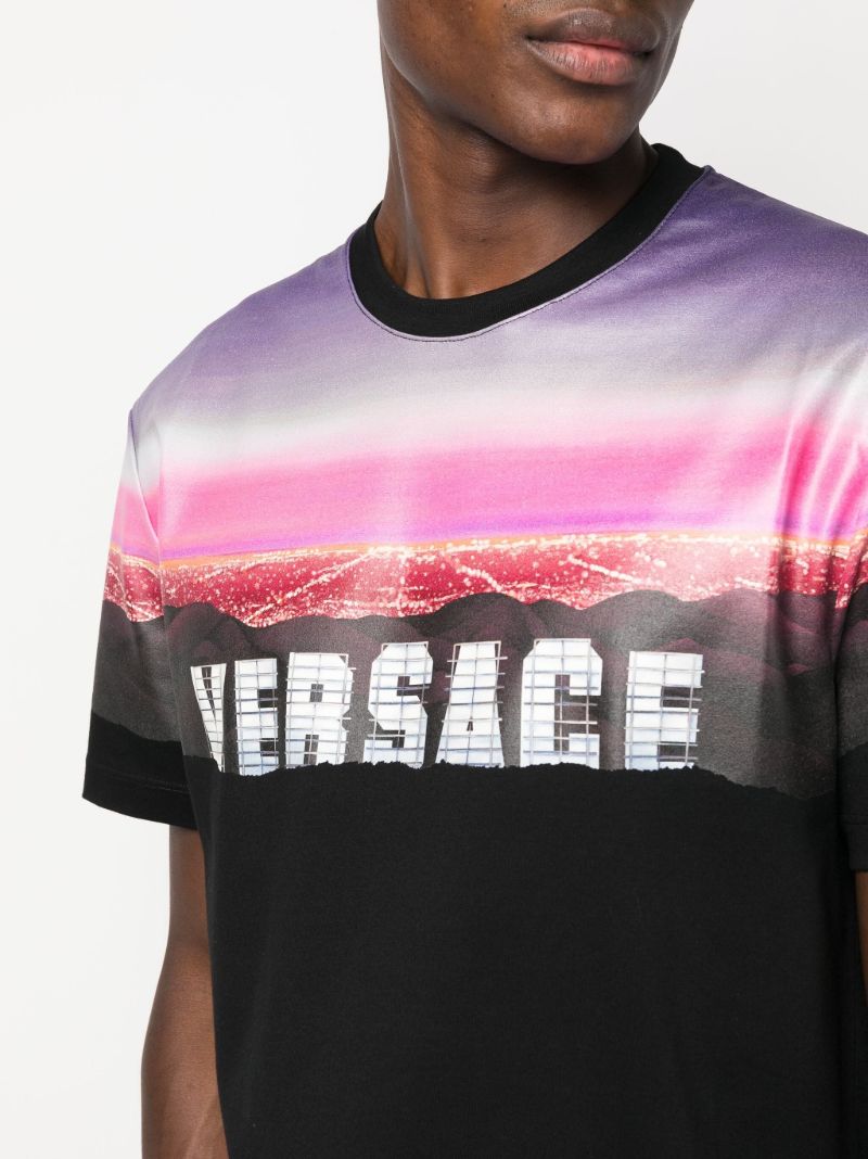 Black Versace Hills Cotton T-shirt