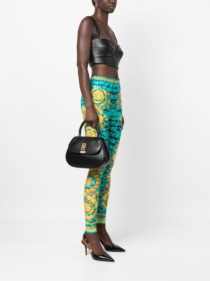 Black Greca Goddess Leather