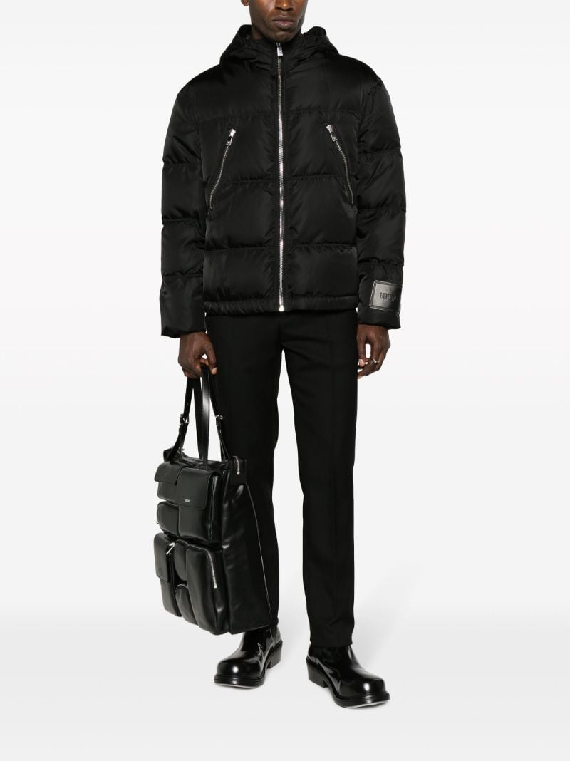 Black Hooded Padded Jacket