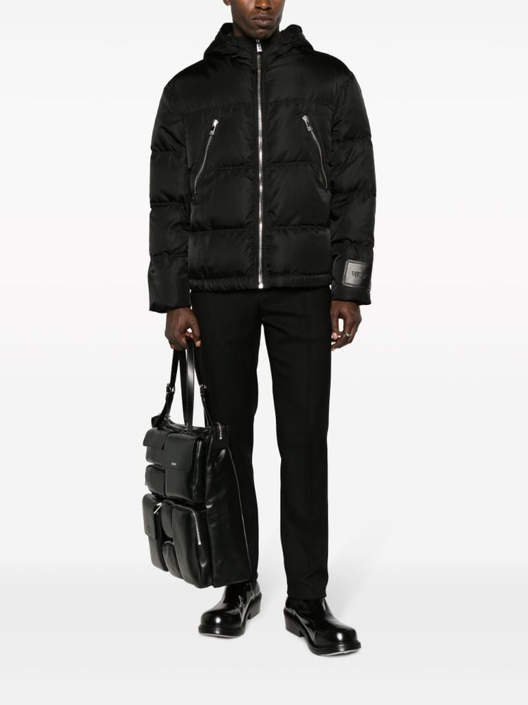 Black Hooded Padded Jacket