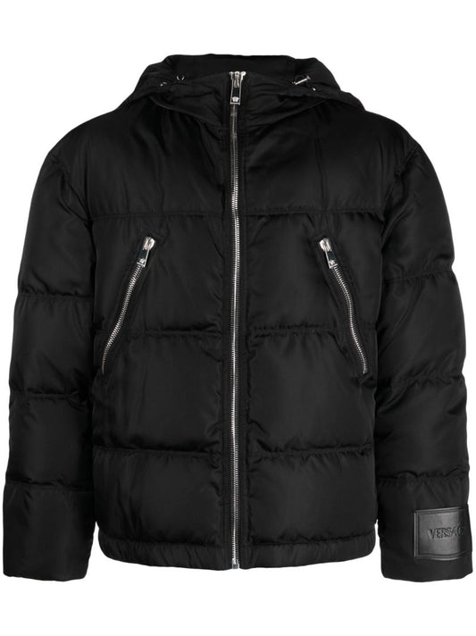 Black Hooded Padded Jacket