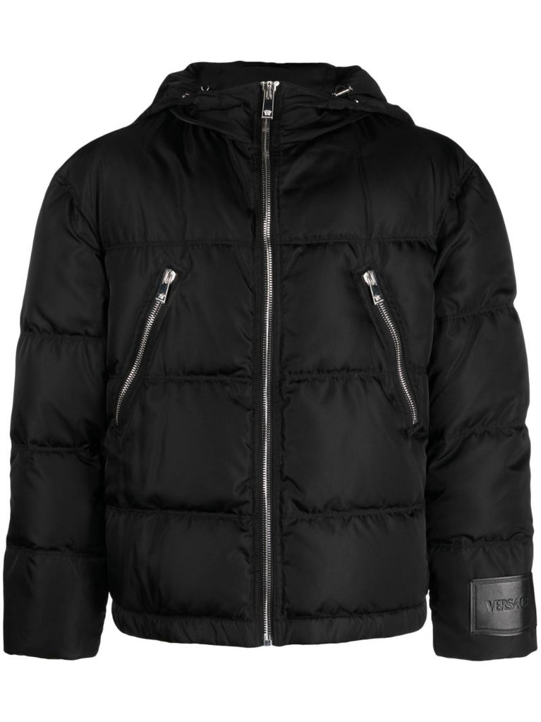 Black Hooded Padded Jacket