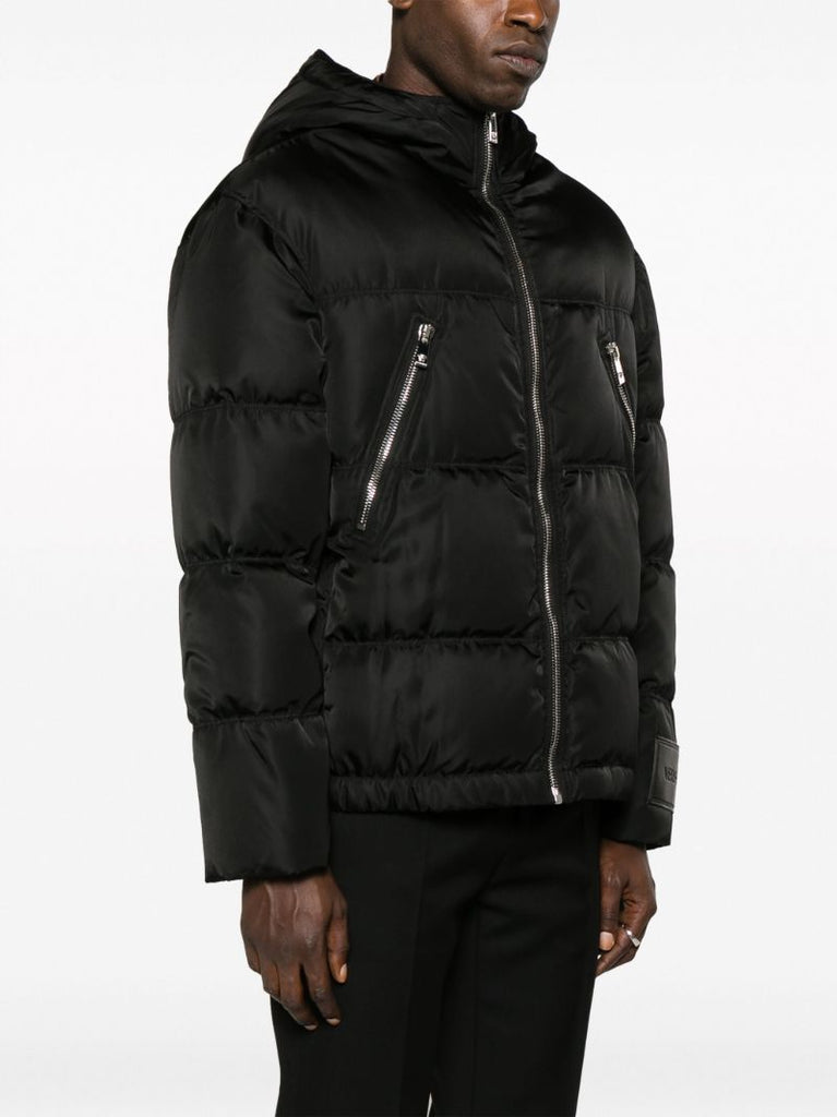 Black Hooded Padded Jacket