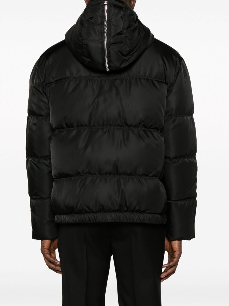 Black Hooded Padded Jacket