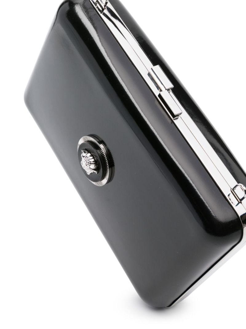 Black Medusa Biggie Leather Messenger Bag