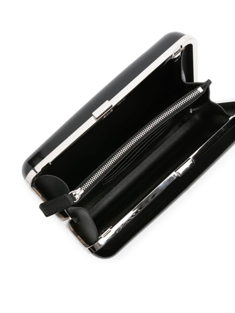Black Medusa Biggie Leather Messenger Bag