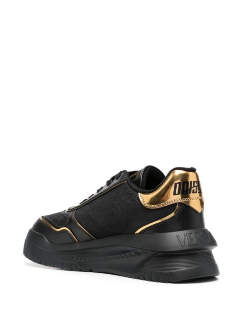 Black Odissea Leather Sneakers