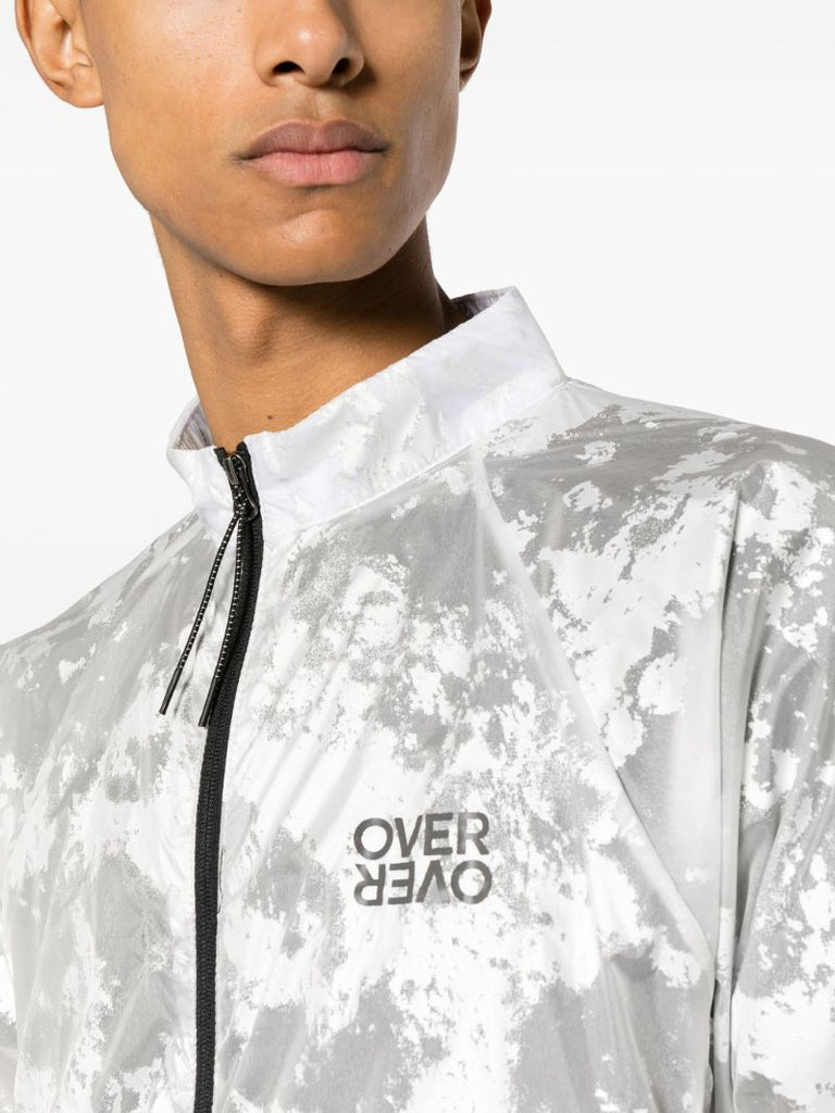 White Foil-print Track Jacket