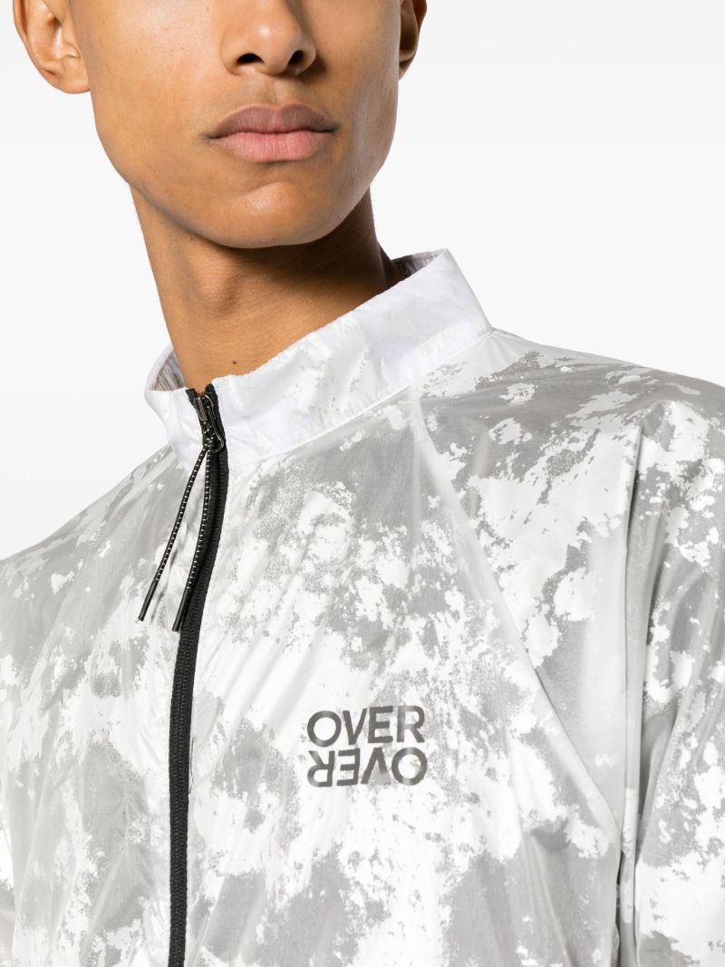 White Foil-print Track Jacket