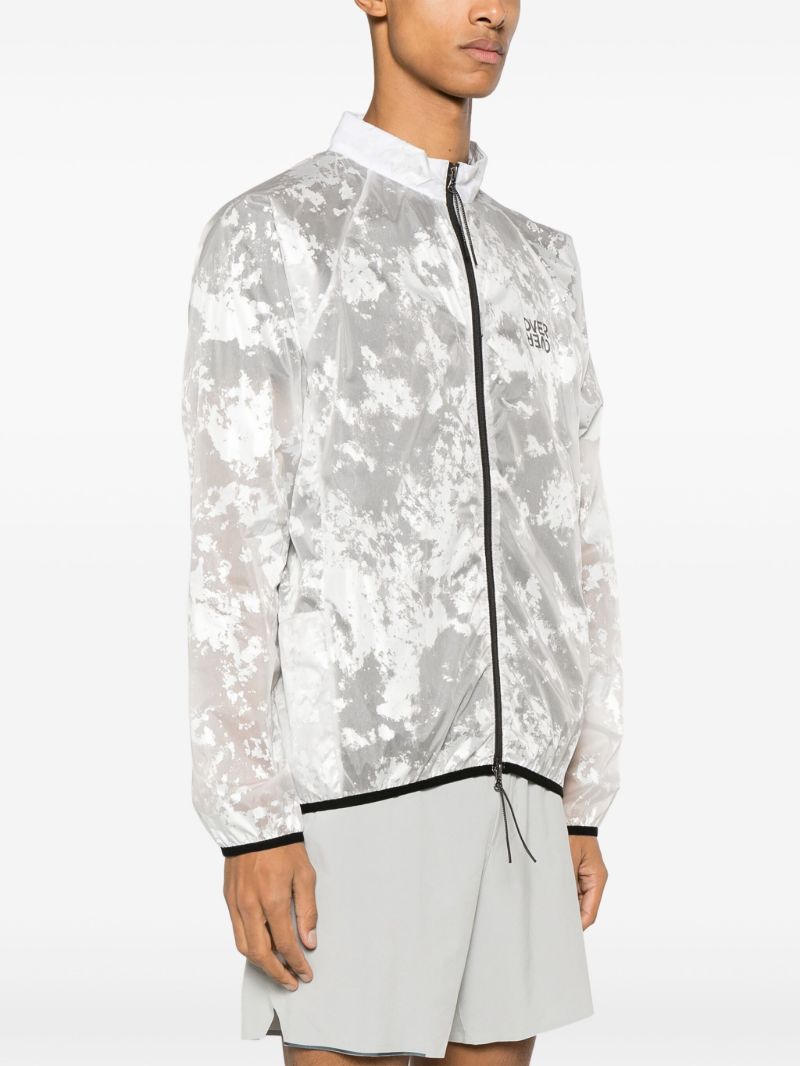 White Foil-print Track Jacket