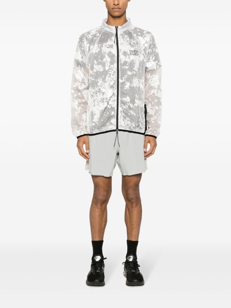 White Foil-print Track Jacket