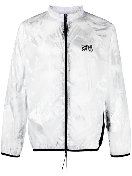 White Foil-print Track Jacket
