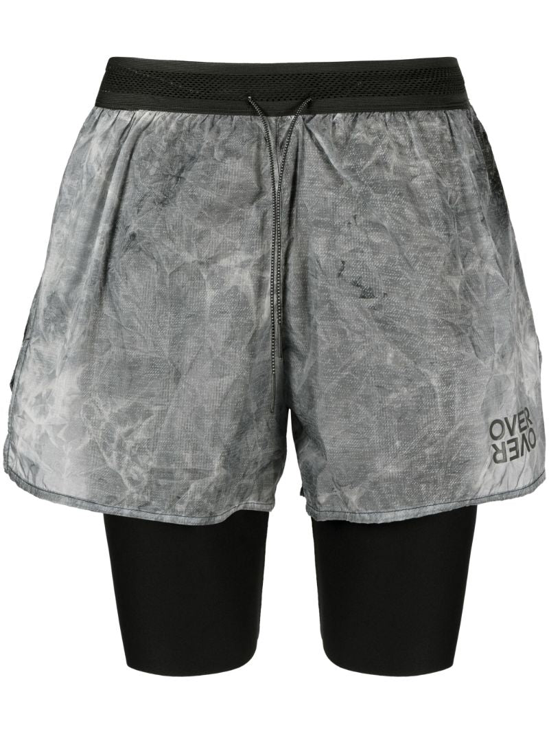 Grey Two-layer Running Shorts