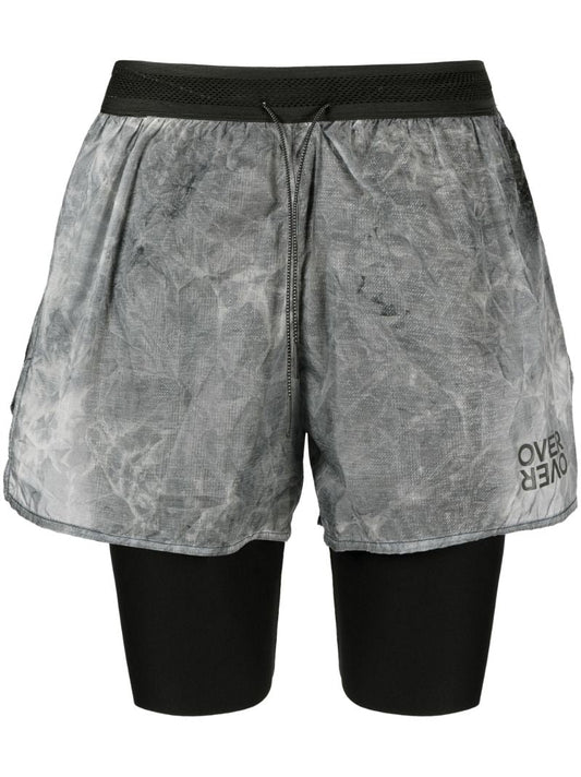 Grey Two-layer Running Shorts
