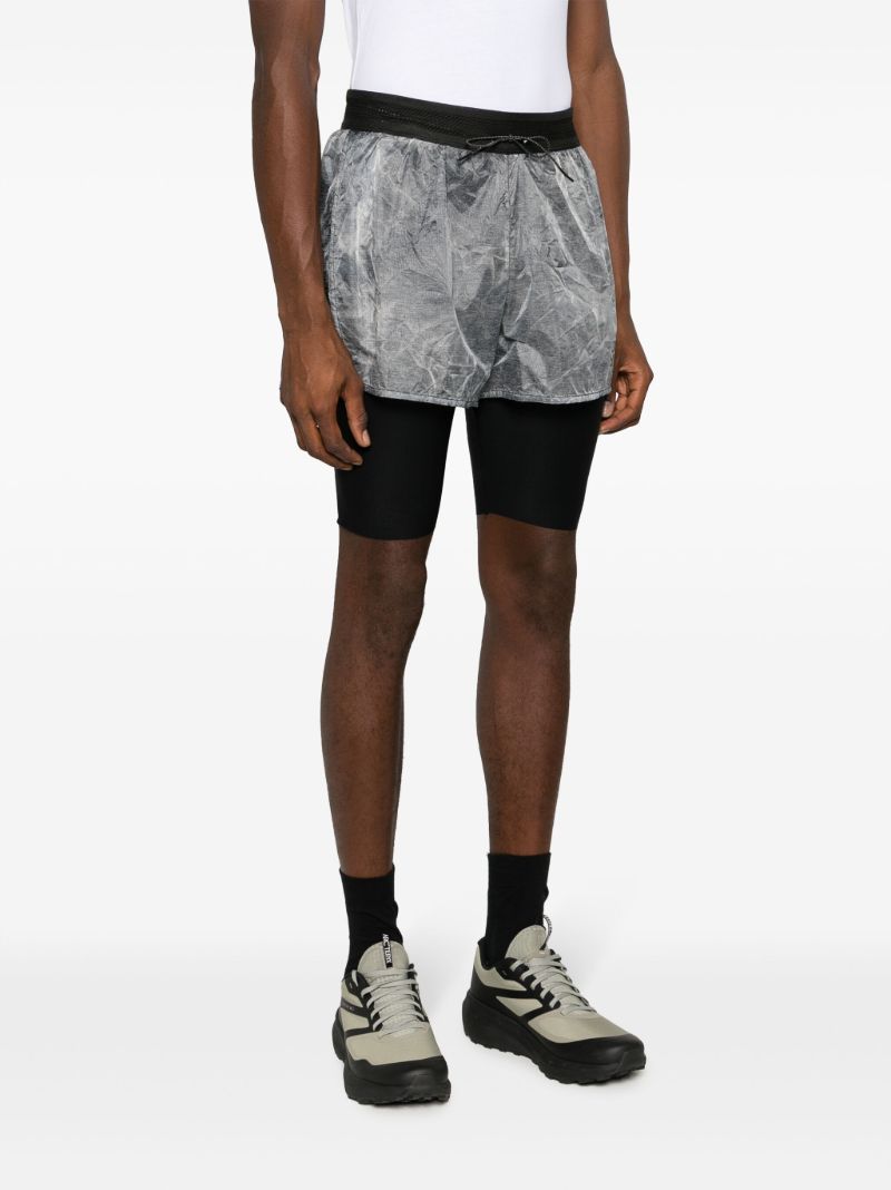 Grey Two-layer Running Shorts