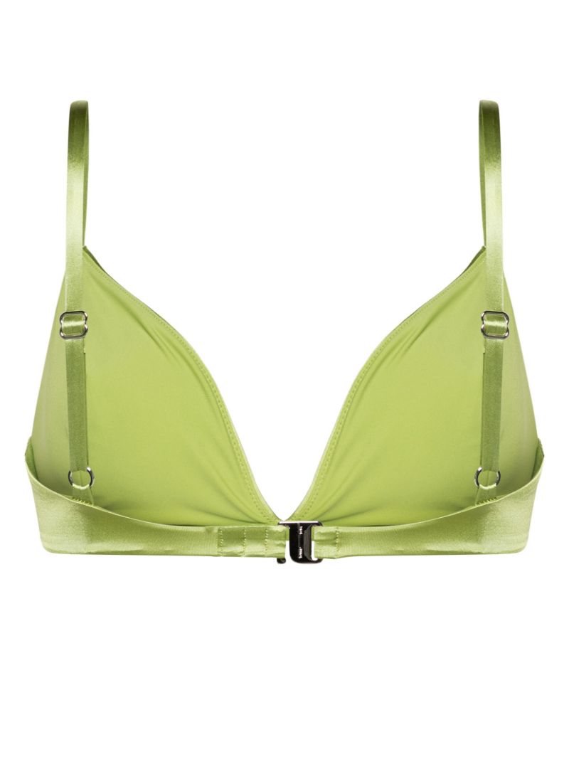 Green the Triangle Bikini Top