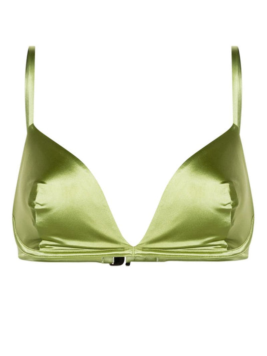 Green the Triangle Bikini Top