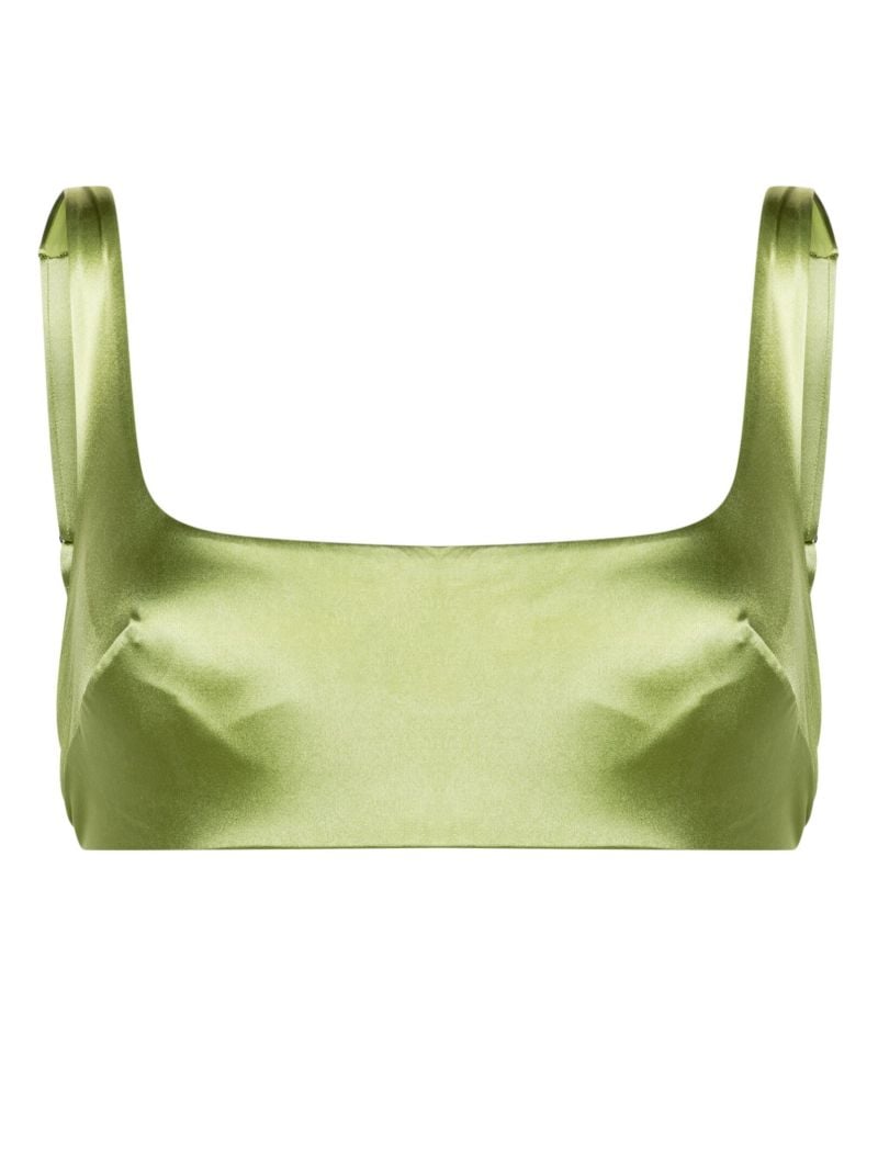 Green the Crop Bikini Top