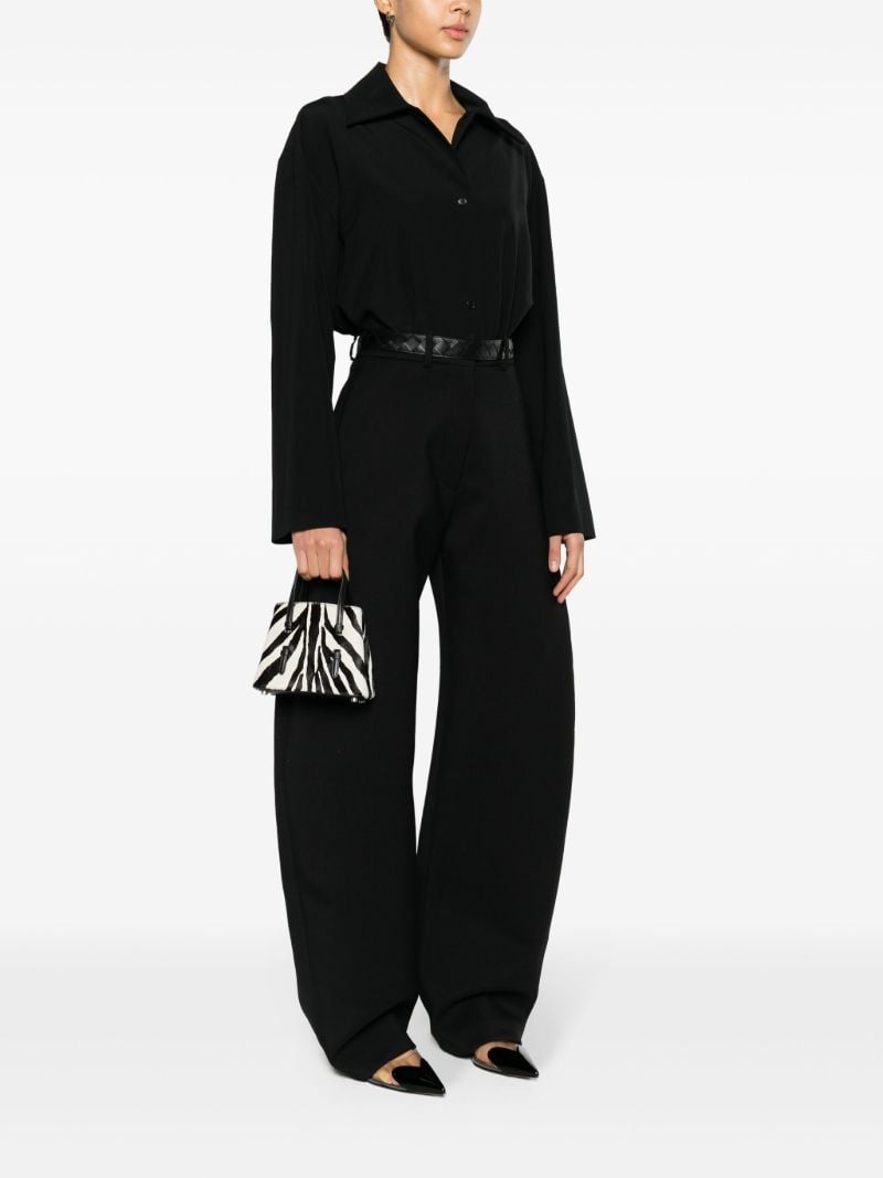 Black Mina 16 Zebra-print Tote Bag