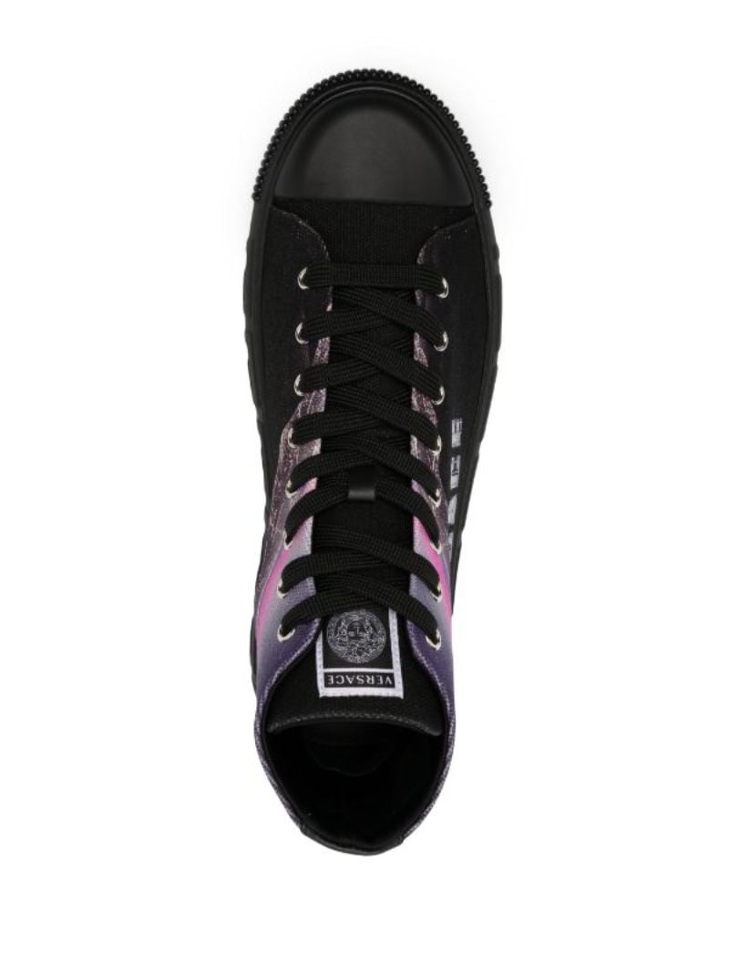 Black Versace Hills Greca Sneakers