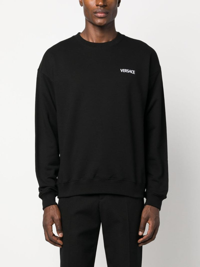 Black Versace Hills Cotton Sweatshirt