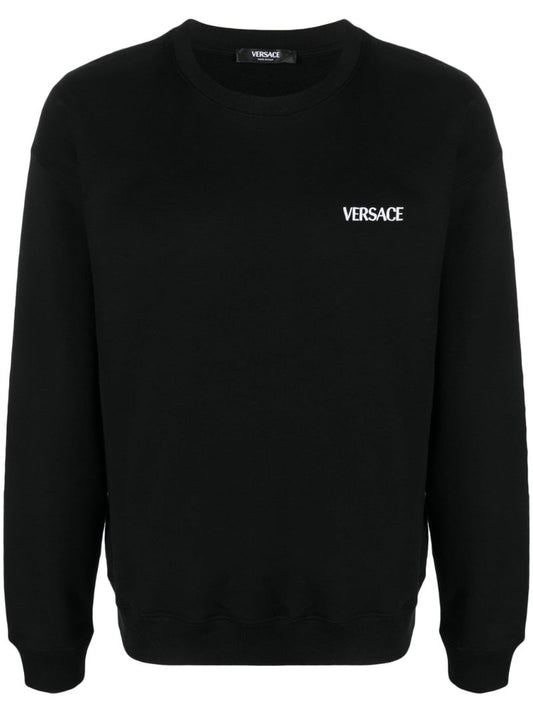 Black Versace Hills Cotton Sweatshirt