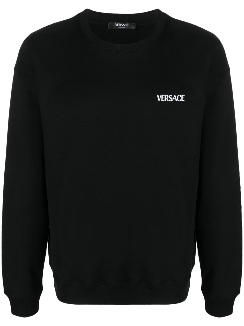 Black Versace Hills Cotton Sweatshirt