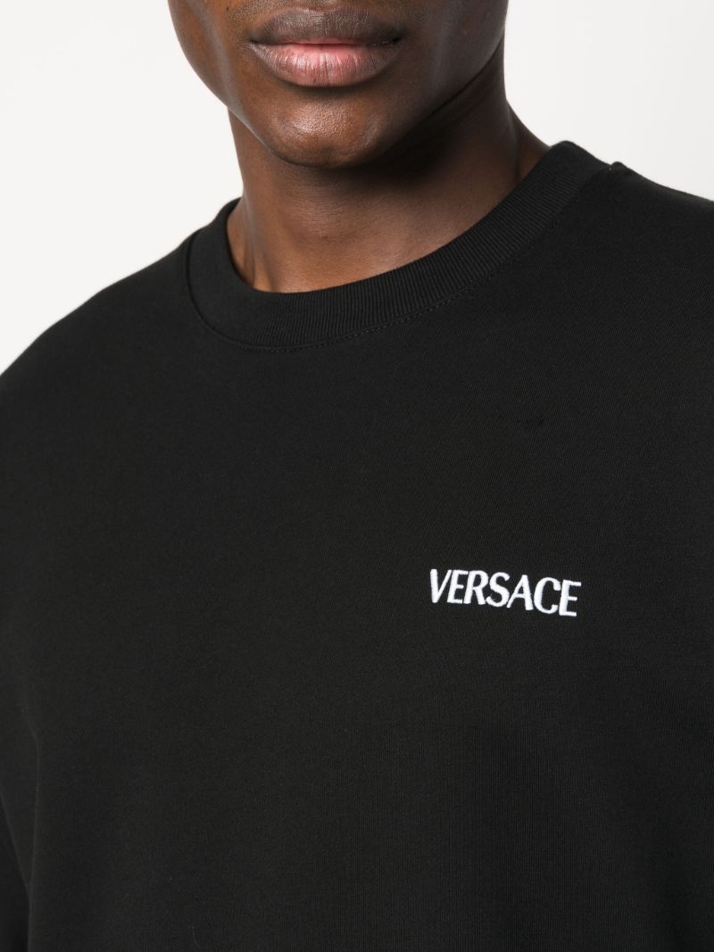 Black Versace Hills Cotton Sweatshirt