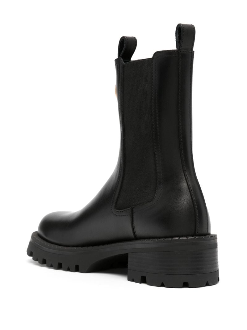 Black Vagabond Leather Chelsea Boots