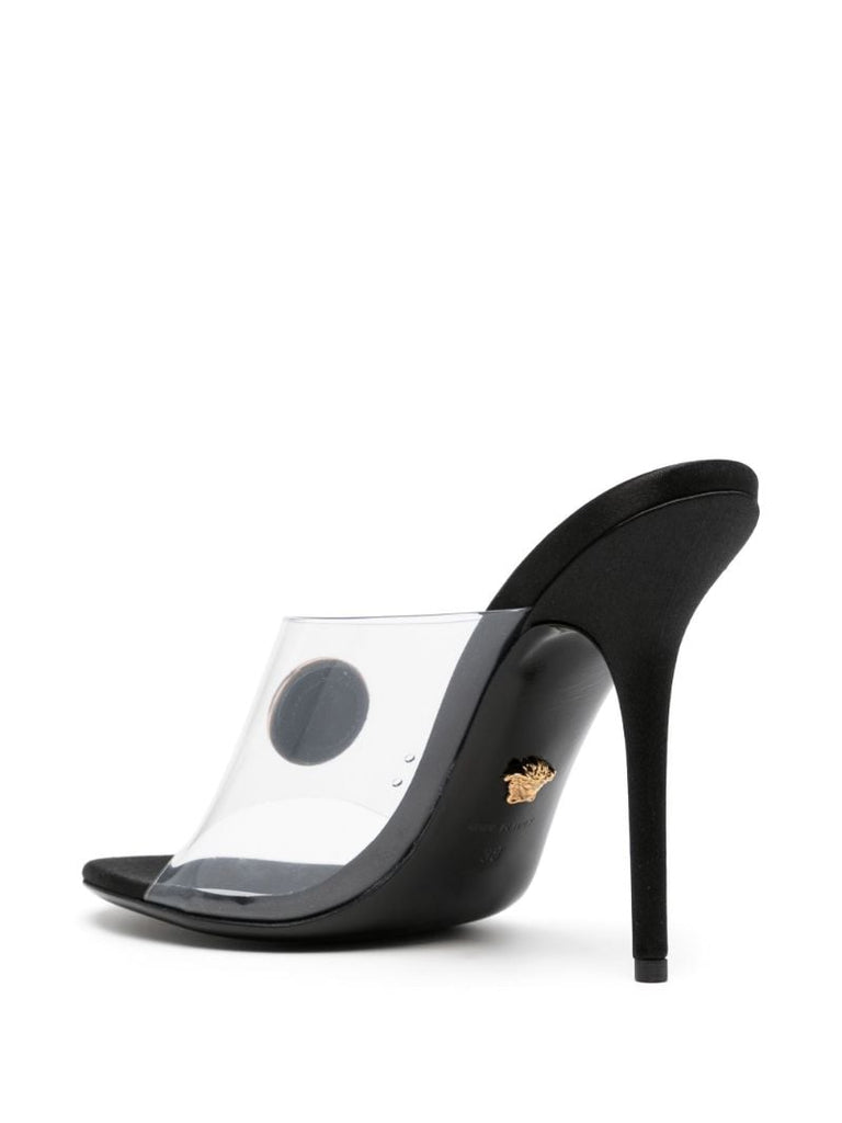 Black Vagabond 125 Leather Mules