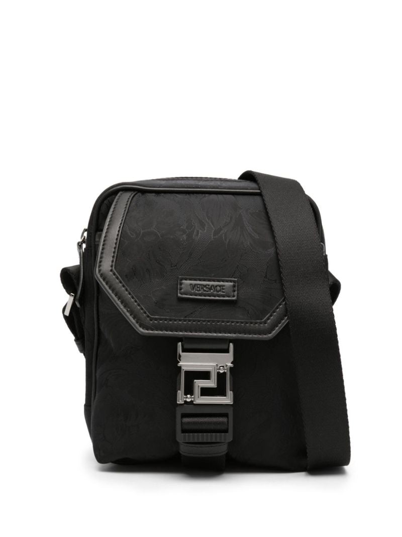 Black Neo Nylon Cross Body Bag
