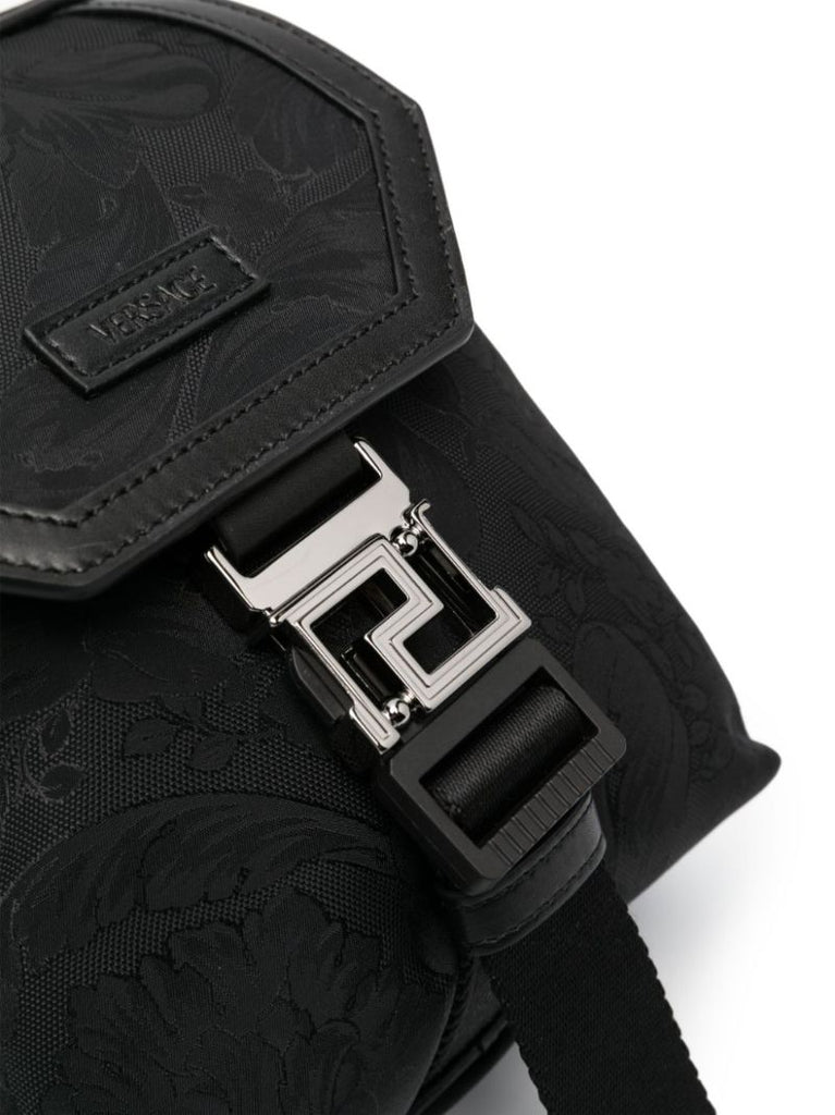 Black Neo Nylon Cross Body Bag