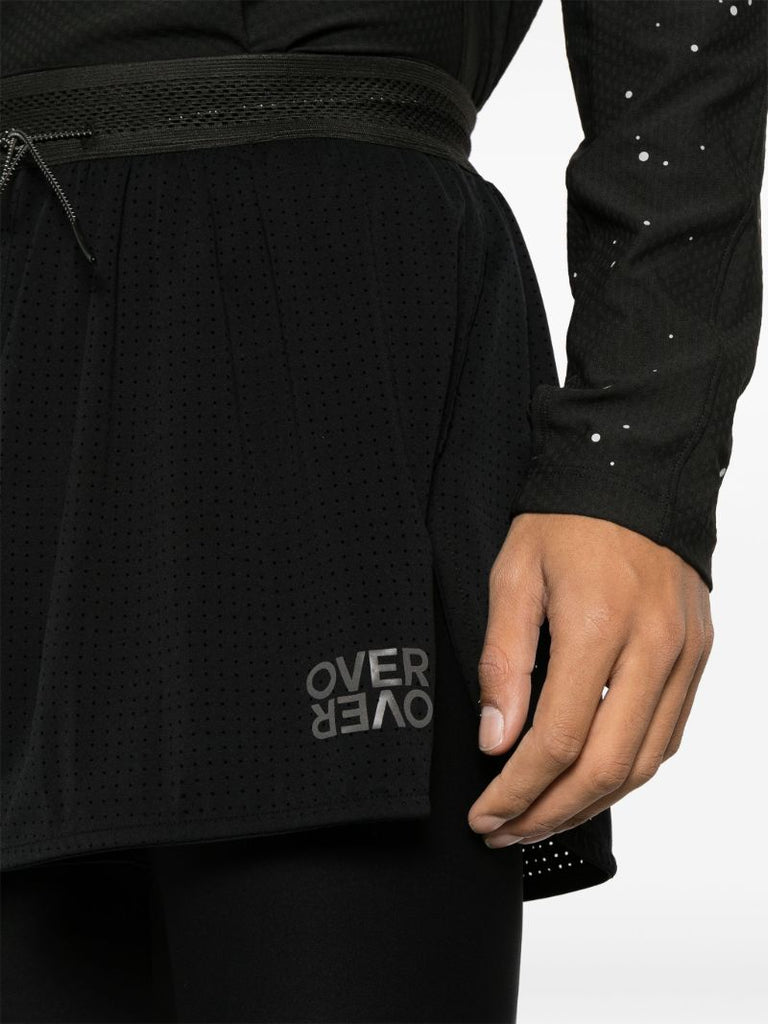 Black Double-layer Running Shorts