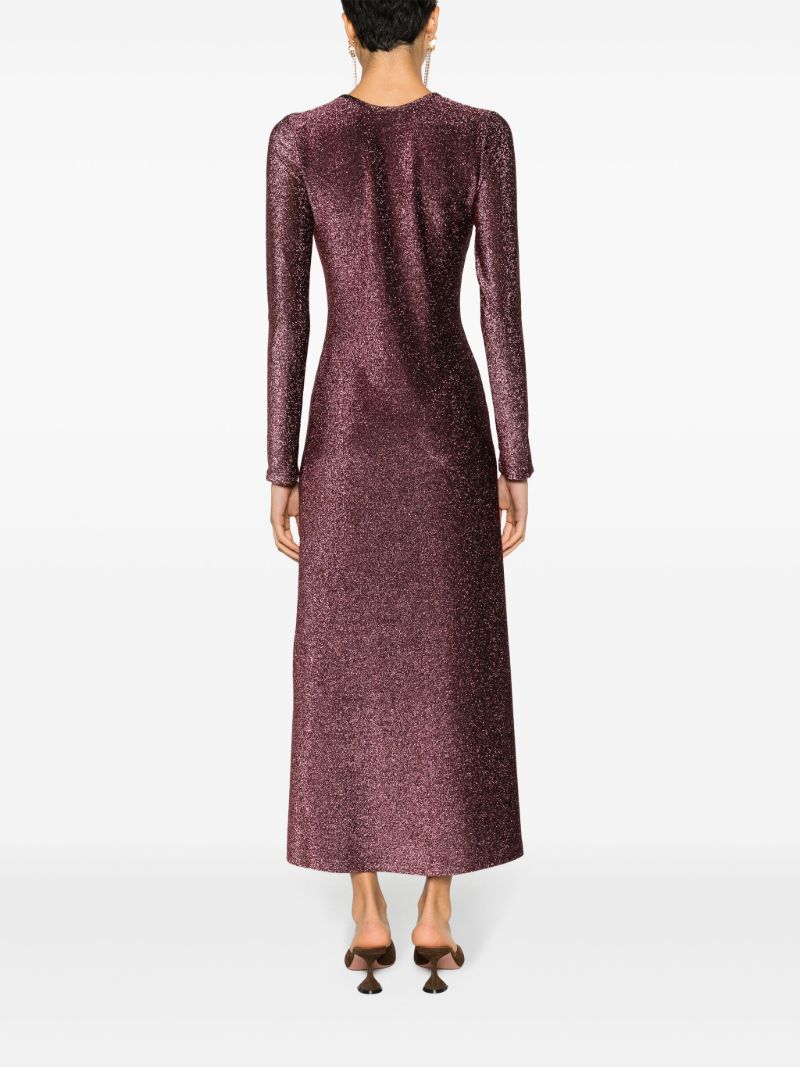 Pink Impala  V-cut Neck Dress