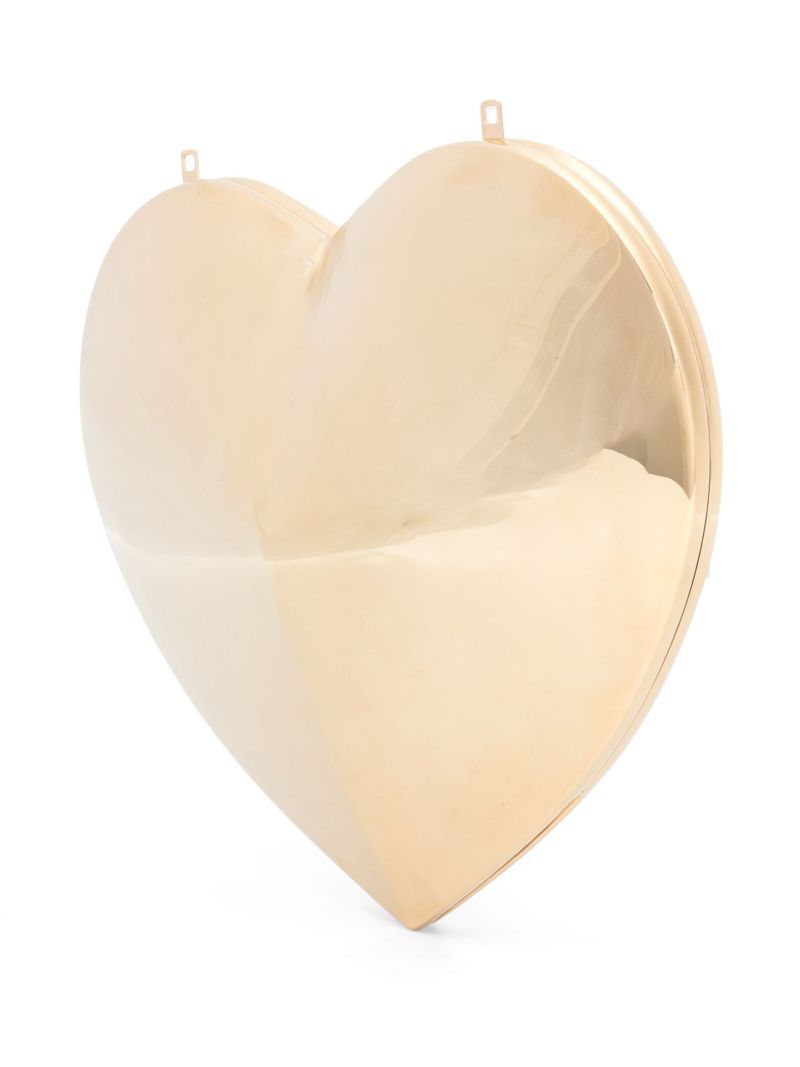 Gold-tone Le Coeur Leather Cross Body Bag