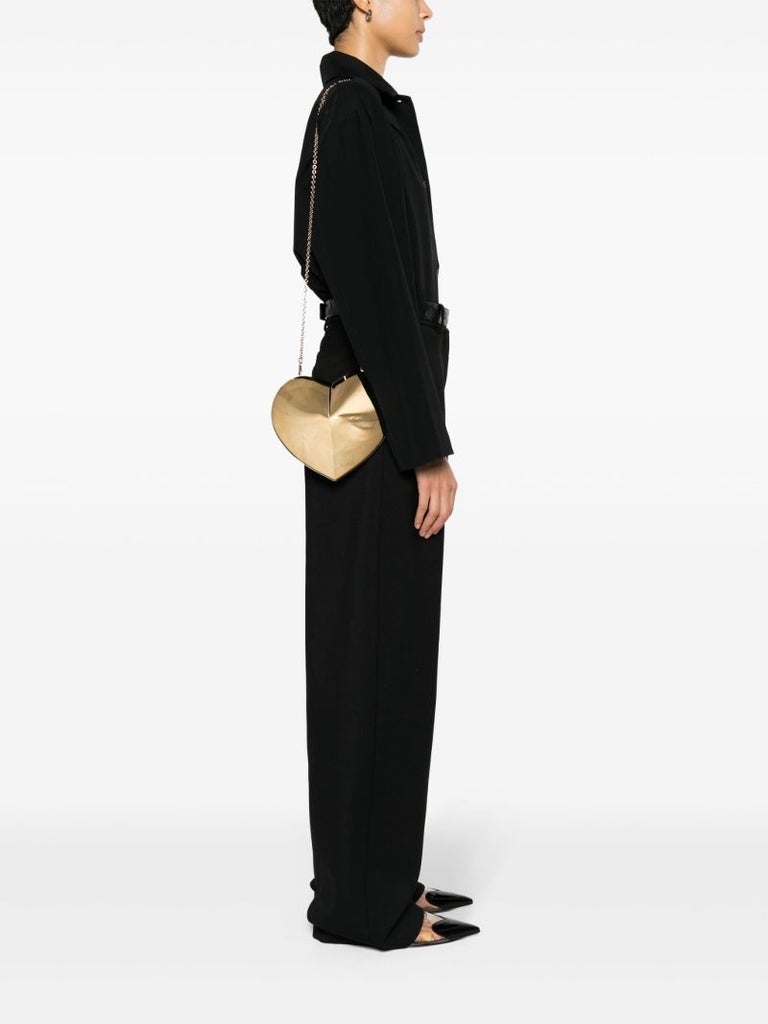 Gold-tone Le Coeur Leather Cross Body Bag