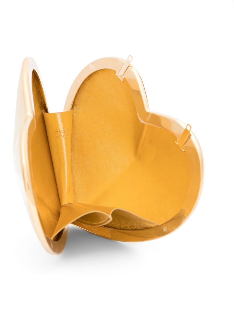 Gold-tone Le Coeur Leather Cross Body Bag