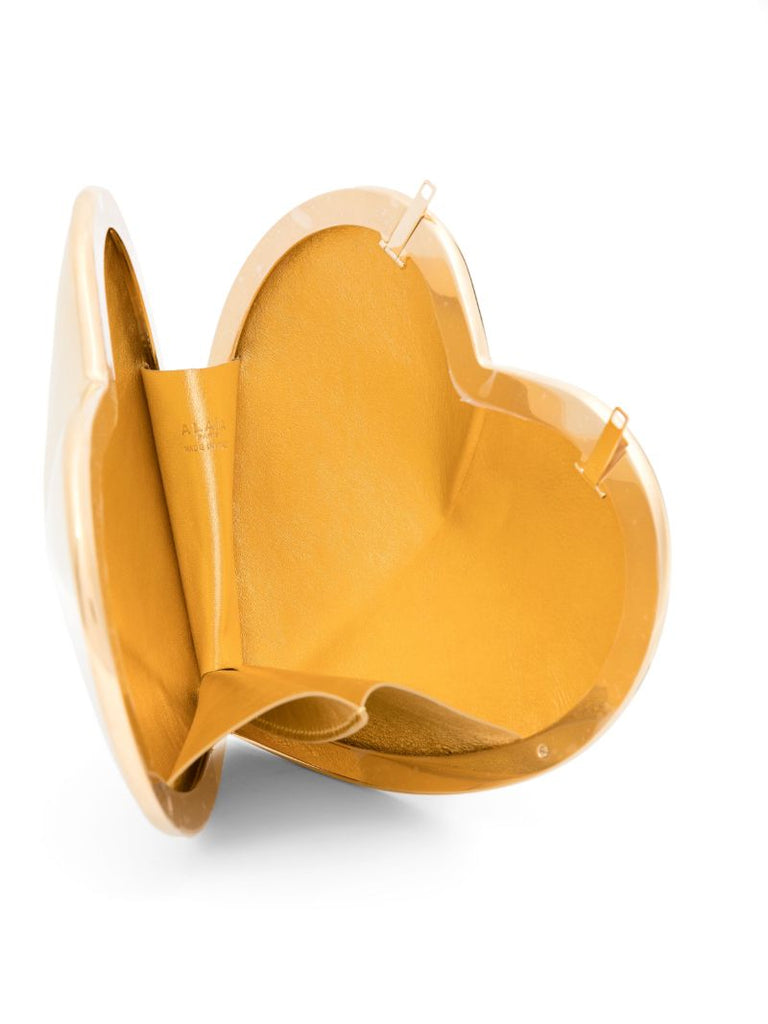Gold-tone Le Coeur Leather Cross Body Bag